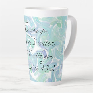 Ésaïe 43:2 Quand tu y vas... Latte Mug