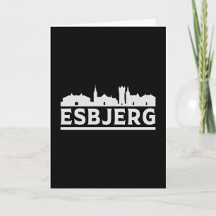 Esbjerg Denmark City Skyline Cityscape Funny Gift Karte