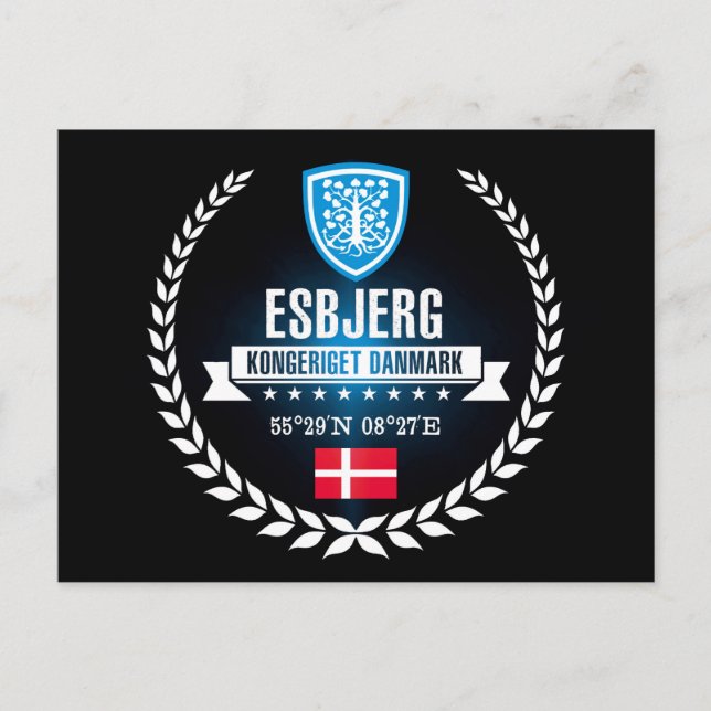 Esbjerg Postkarte (Vorderseite)
