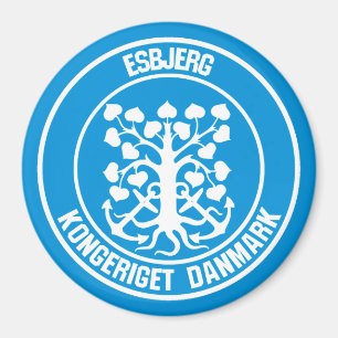 Esbjerg Round Emblem Magnet