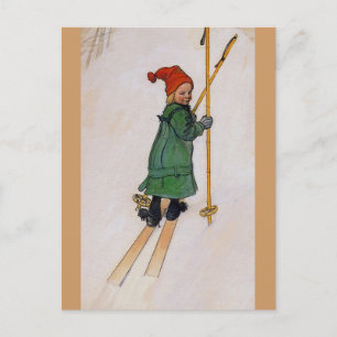 Esbjorn auf Skiern 1905 Postkarte