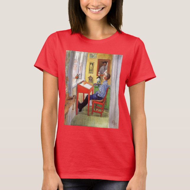 Esbjorn macht seine Hausaufgaben von Carl Larsson T-Shirt (Vorderseite)