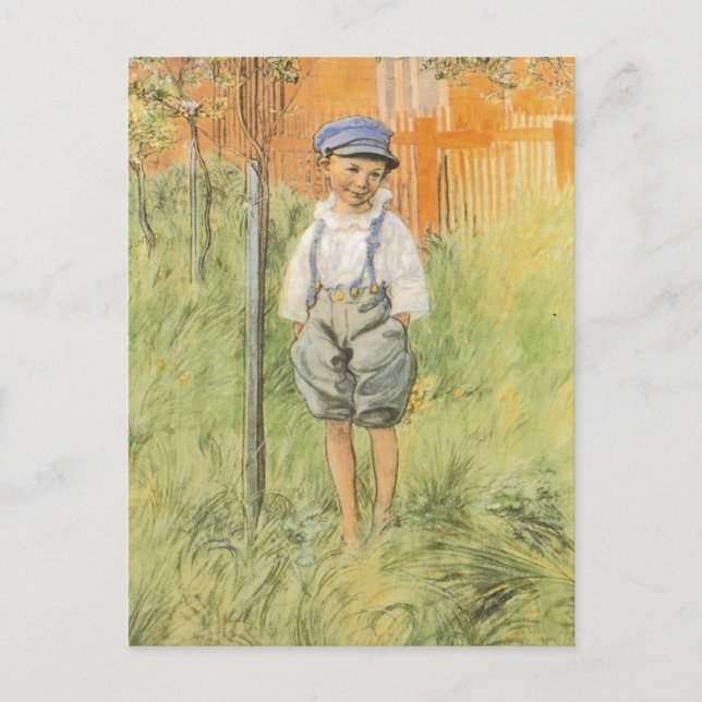 Esbjorn und Apfelbaum Postkarte (Vorderseite)