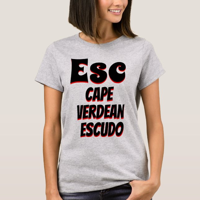Esc Kap Verdean escudo white T-Shirt (Vorderseite)