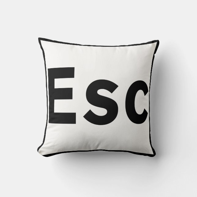 ESC-Schlüssel Wurfs-Kissen Kissen (Vorderseite)