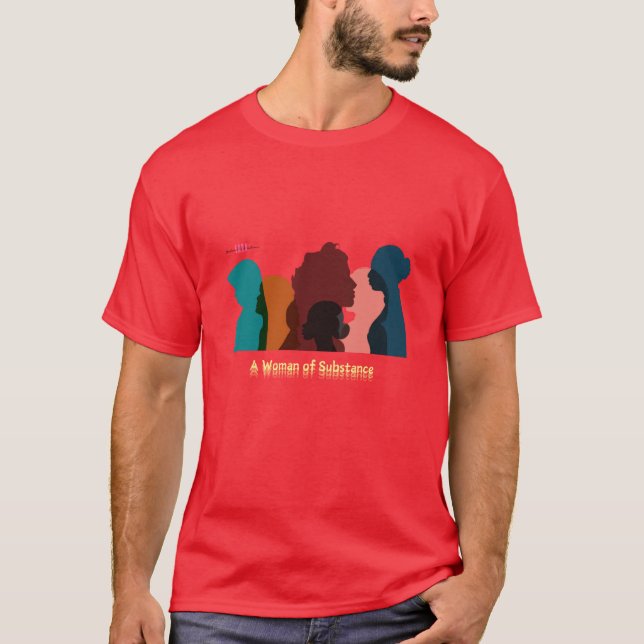 ESC - T-shirt design #03 (Une femme de substance) (Devant)