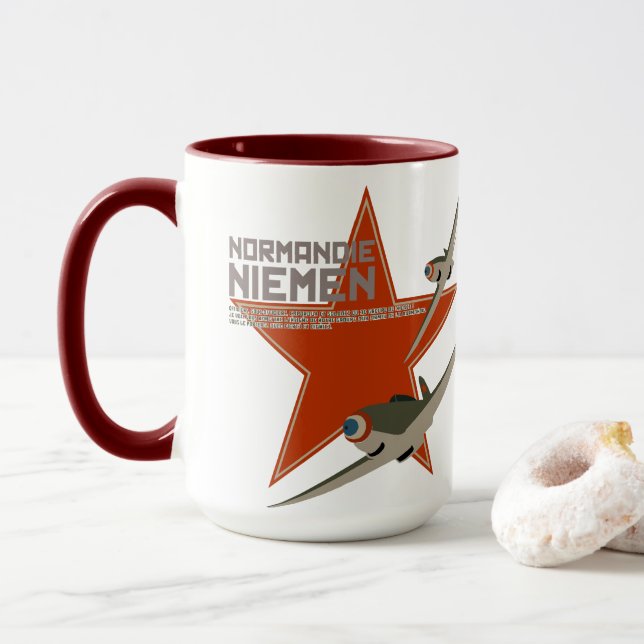 Escadron de Chasse 2/30 Normandie-Niemen Tasse (Mit Donut)