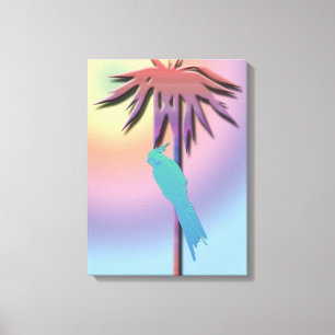 Escalade Cockatiel Palm Tree Canvas Impression