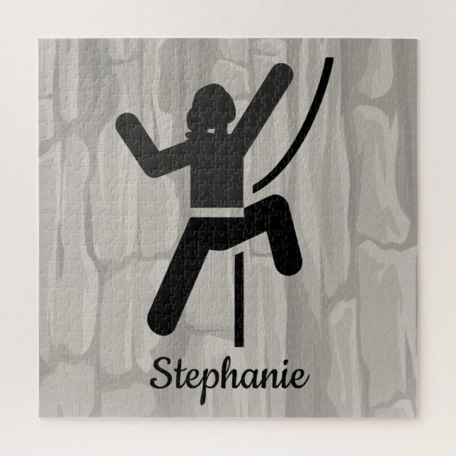 Escalade de rock féminin Jigsaw Puzzle (Vertical)