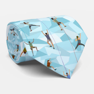 Escalade rock en Blues Cravate