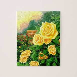Escalade Roses Jaunes Puzzle