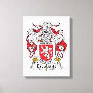 Escalante-Familienwappen Leinwanddruck