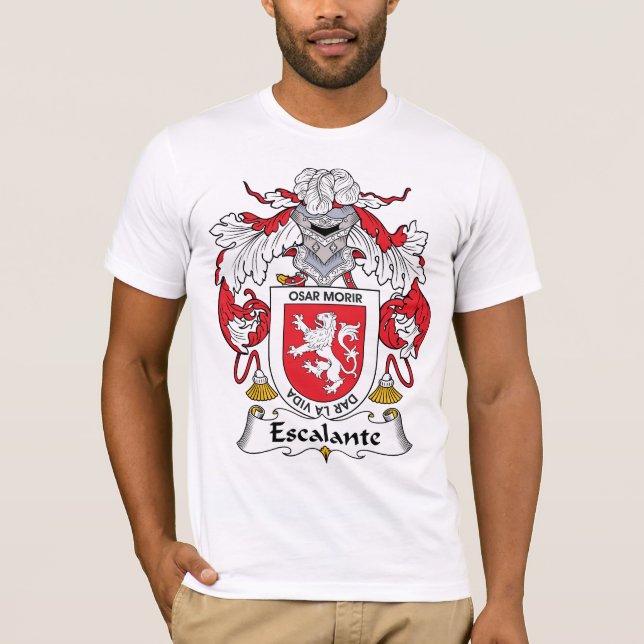 Escalante-Familienwappen T-Shirt (Vorderseite)