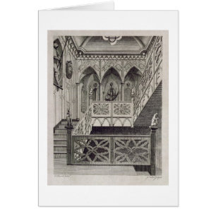 Escalier à la colline de fraise, gravée par J.