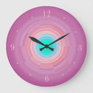 Escalier rose Dusté/ Aqua Green Center> Horloge mu