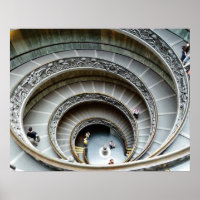 Escalier Spiral, Musée du Vatican, Poster