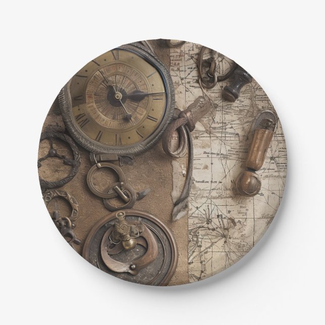 Escape Room Game Geburtstagsparty Pappteller (Vorderseite)