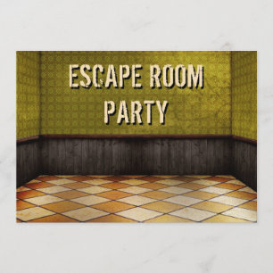 Escape Room Geburtstagsparty Einladung