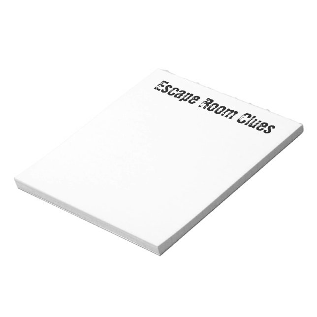"Escape Room" Note Pad Notizblock (Rotiert)