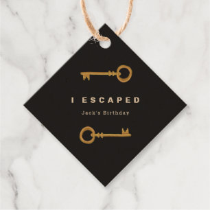 Escape Room Party Geschenkanhänger