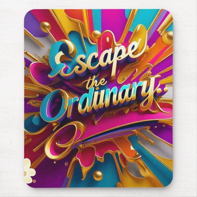 "Escape the Mundane" Mousepad (Vorne)