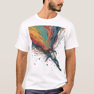 Escaping the Noise – Solitary Reflection Art T-Shirt