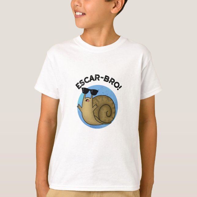 Escar-bro Funny French Escargot Snail Pub T-Shirt (Vorderseite)