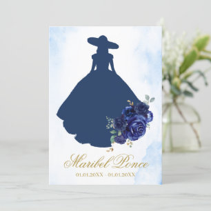 Escaramuza quinceanera Einladung auf Spanisch