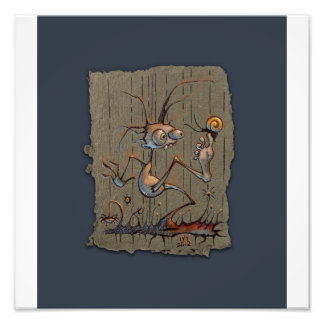 Escargot équilibré, impression photo