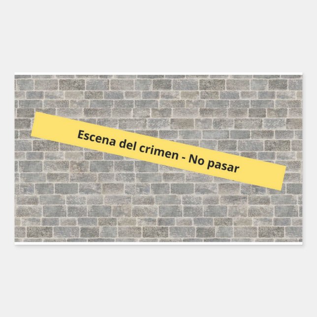 Escena del crimen rechteckiger aufkleber (Vorderseite)