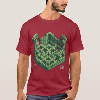 Escher Maze: kompliziertes geometrisches Puzzle T-Shirt