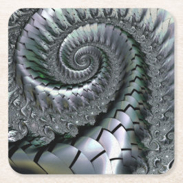 Escheresque Rechteckiger Pappuntersetzer