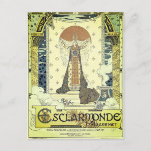Esclarmonde Opern Vintage Poster Postkarte