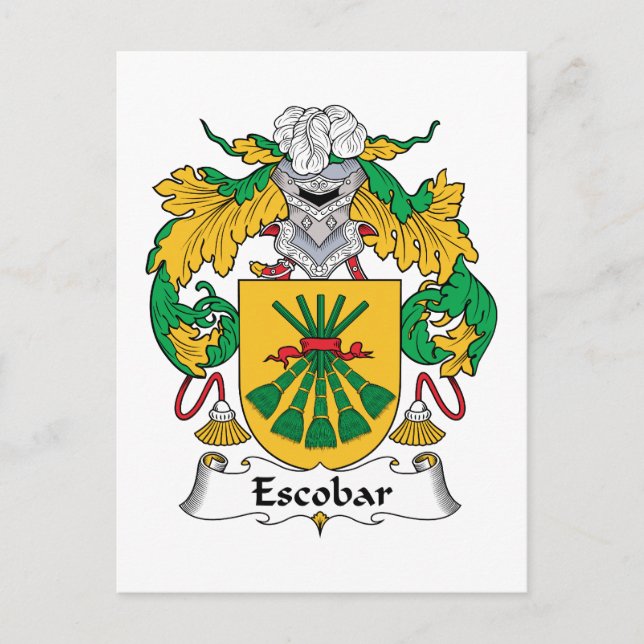Escobar Familienwappen Postkarte (Vorderseite)
