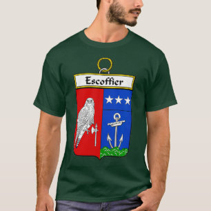 Escoffier Coat of Arms Familienwappen T-Shirt