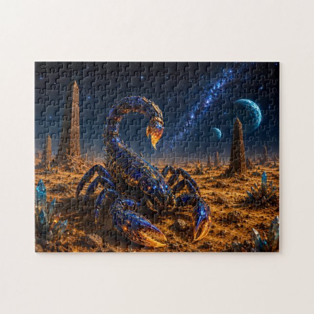 Escorpión Cósmico — Guardián del Planeta Alienígen (Horizontal)