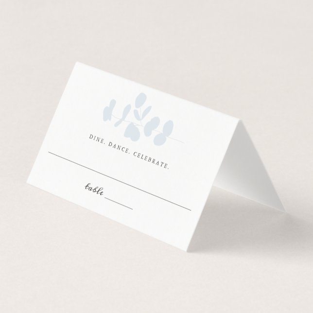 Escort Mariage de la branche Eucalyptus Argent (Front)