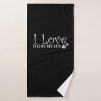 Escrime I Love Fencing and Cats