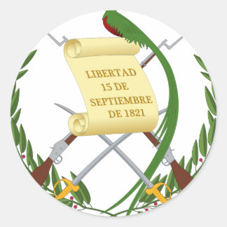 Escudo de armas de Guatemala - Wappen Runder Aufkleber