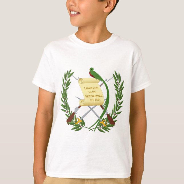 Escudo de Armas de Guatemala - Wappen T-Shirt (Vorderseite)