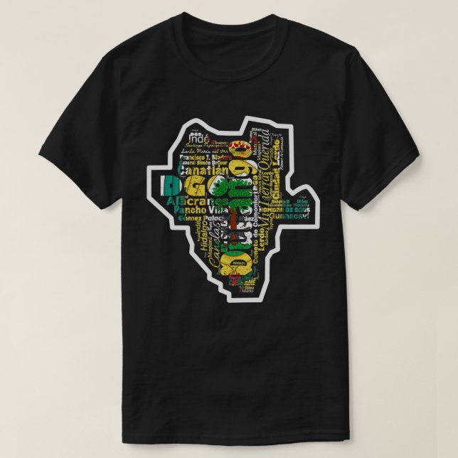 Escudo de Durango Meico Ciudades Y Municipios T-Shirt (Design vorne)