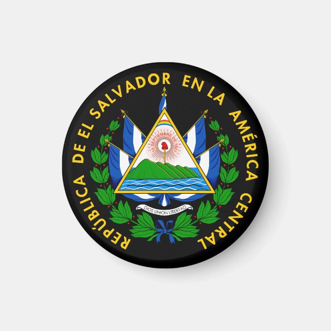 Escudo de El Salvador Magnet (Vorne)