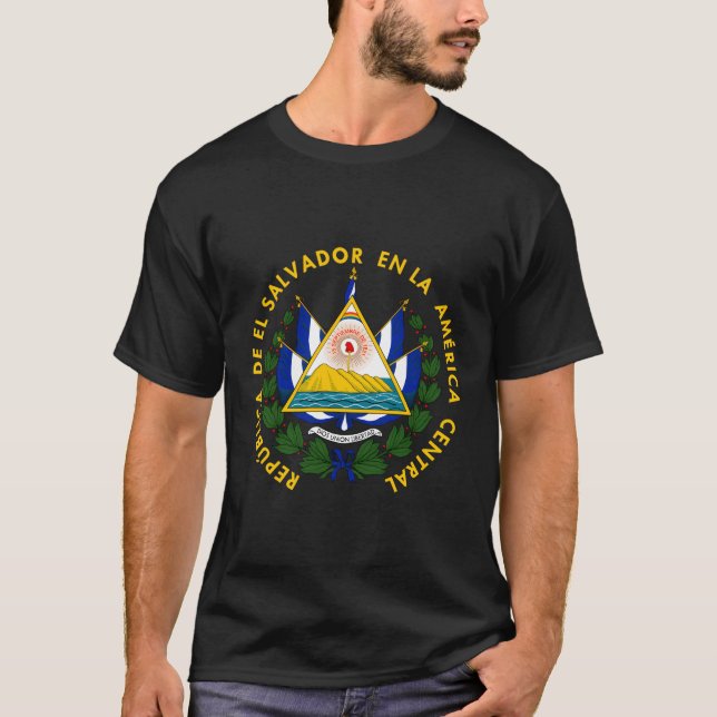 Escudo De El Salvador T-Shirt (Vorderseite)