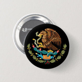 Escudo Nacional De México Button