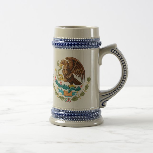 Escudo Nacional de México - Emblema Mexicano Bierglas (Rechts)