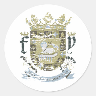 Escudo Urbano (Khaki) Runder Aufkleber