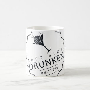 ESDK Klassisches Logo, weiß auf weißer Tasse