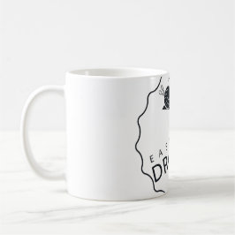 ESDK Klassisches Logo, weiß auf weißer Tasse