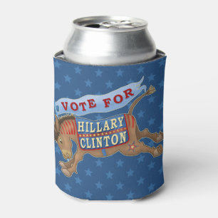 Esel 2016 Hillary Clinton-Präsidenten-Demokrat Dosenkühler