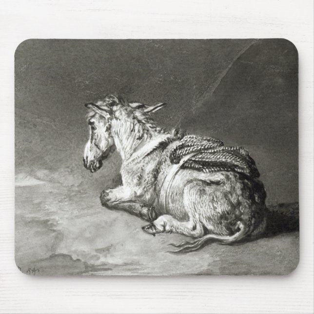 Esel an der Erholung Mousepad (Vorne)